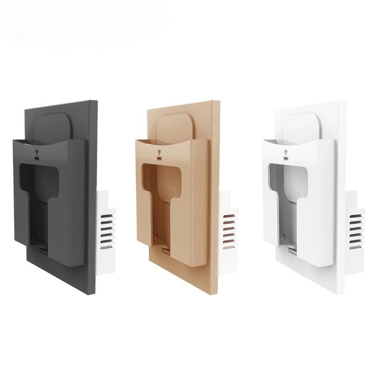 Vægsocket trådløs telefonopladerholder