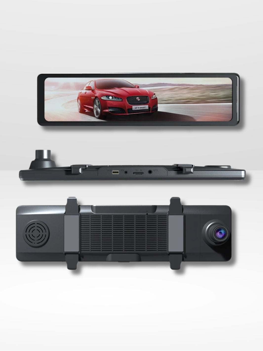 4K Backview spegelkamera med GPS och inspelning