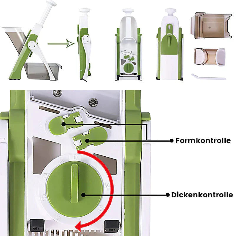 Slicer Pro - Multifunktionell grönsaksslicer i rostfritt stål