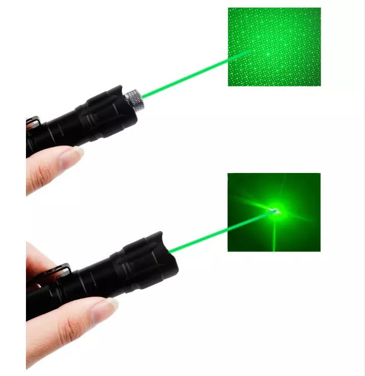 Genopladelig Grøn Laserpeger med Lang Rækkevidde