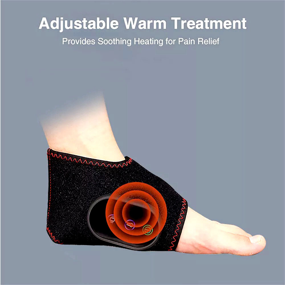 Trådløs Ankelmassage: Lindring med Varme & Vibration
