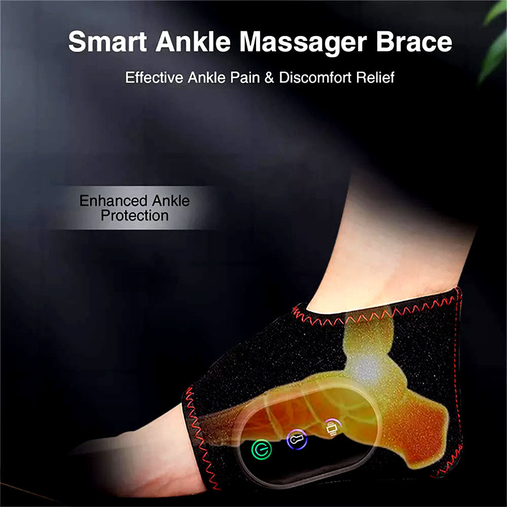 Trådløs Ankelmassage: Lindring med Varme & Vibration