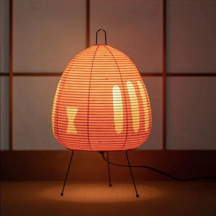 Japansk Papirlampe med Blødt Lys og Stabilt Design