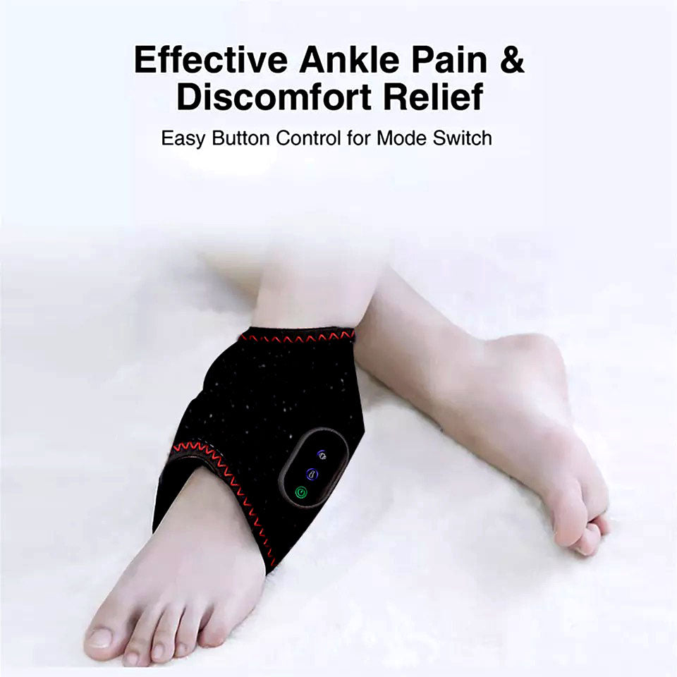 Trådløs Ankelmassage: Lindring med Varme & Vibration