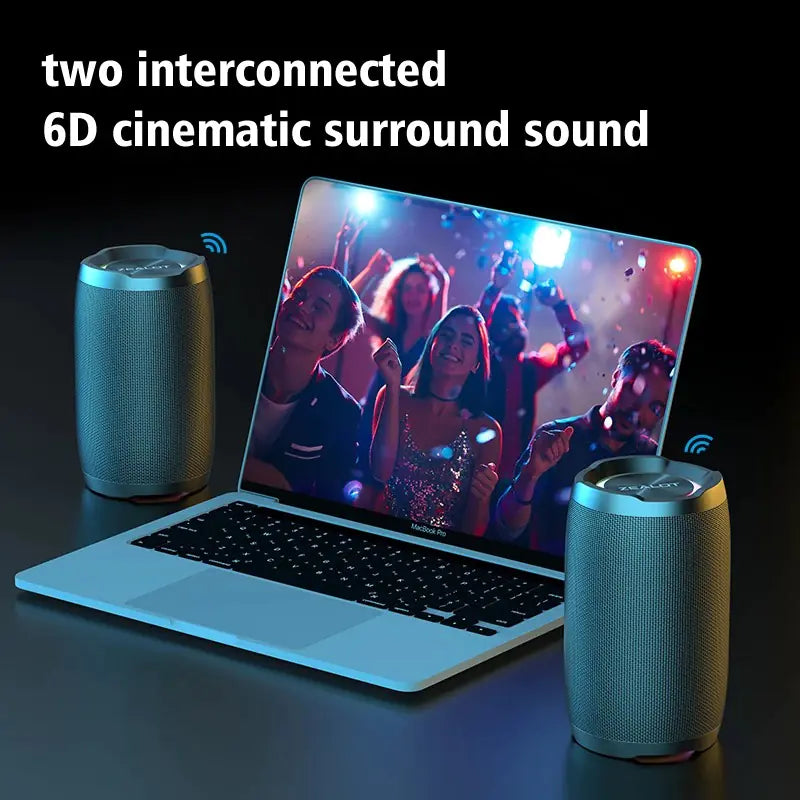 Zealot S49 Bluetooth Højttaler – 360° Lyd, 20W Effekt