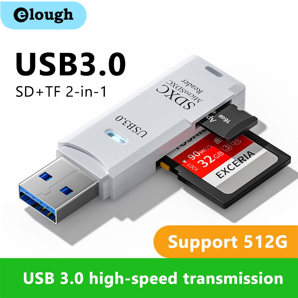 Snabb USB 3.0-kortläsare för Micro SD- och TF-kort