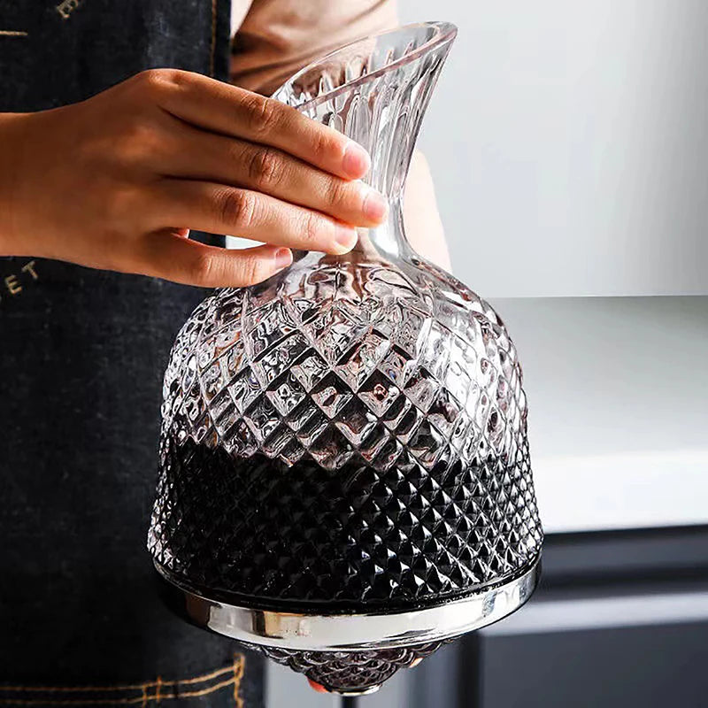 Robust Glaskaraffel med Drejefunktion