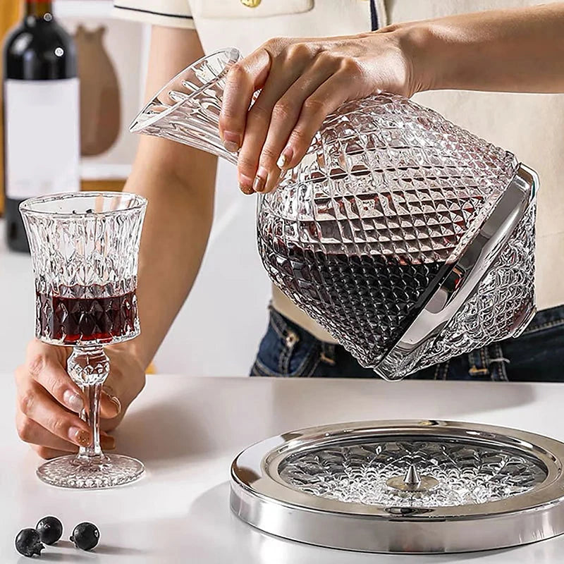 Robust Glaskaraffel med Drejefunktion