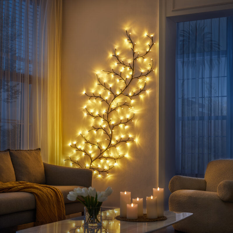 Vægkunst Vingelampe med Naturinspireret Elegance