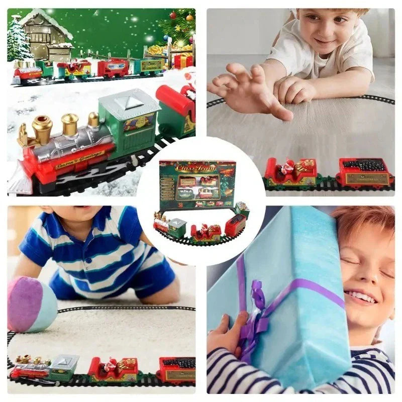 Magiskt julgranståg för festliga dekorationer