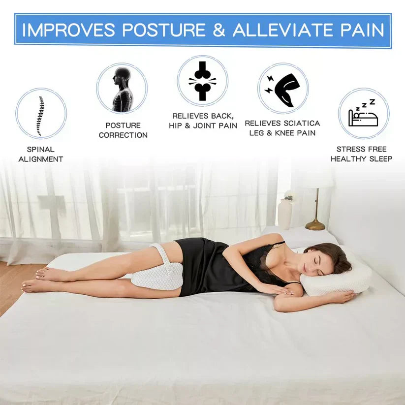Ergonomisk Benpude i Memory Foam til Smertefri Søvn