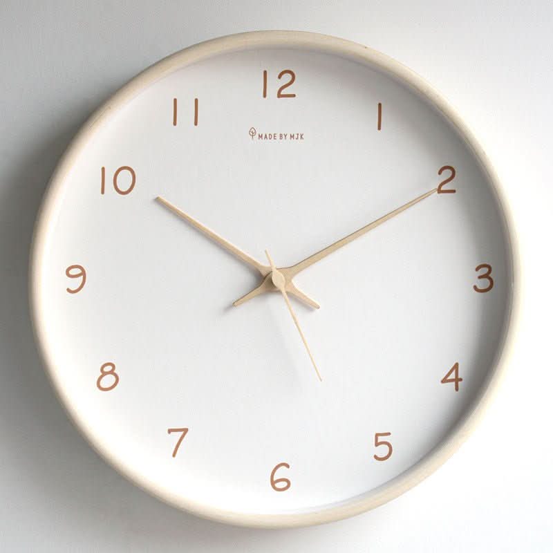 Stille Vægur i Massivt Træ – Analog Design