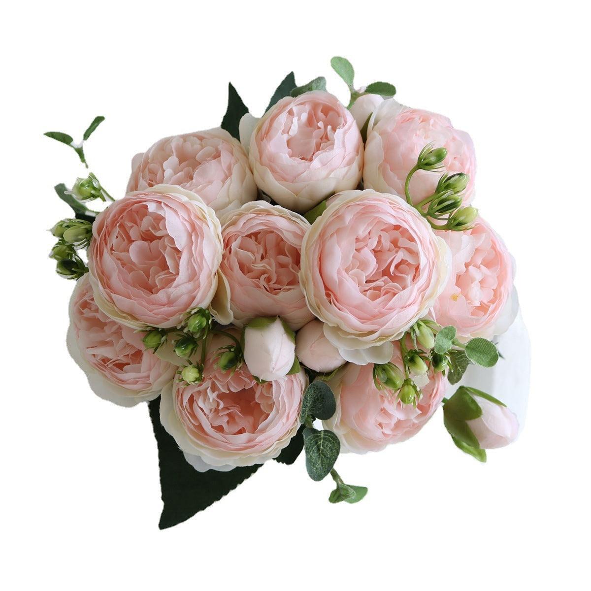 Elegant kunstnerisk blomsterarrangement med pæoner - Buket