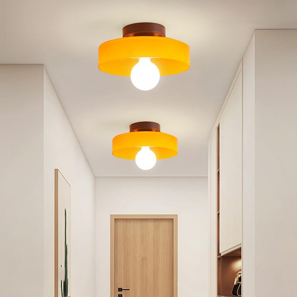 Elegant taklampa i glas för skandinavisk belysning