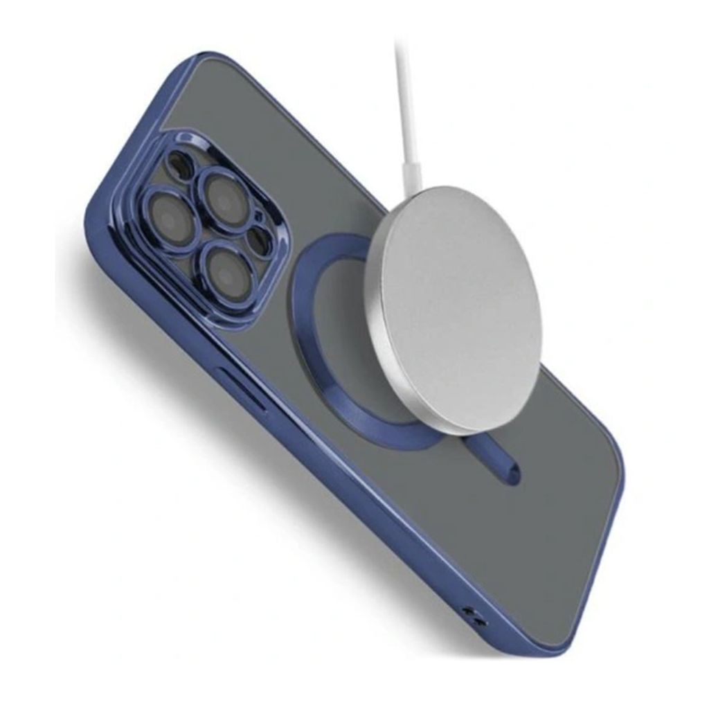 Gennemsigtig, stødresistent mobilcover med MagSafe beskyttelse