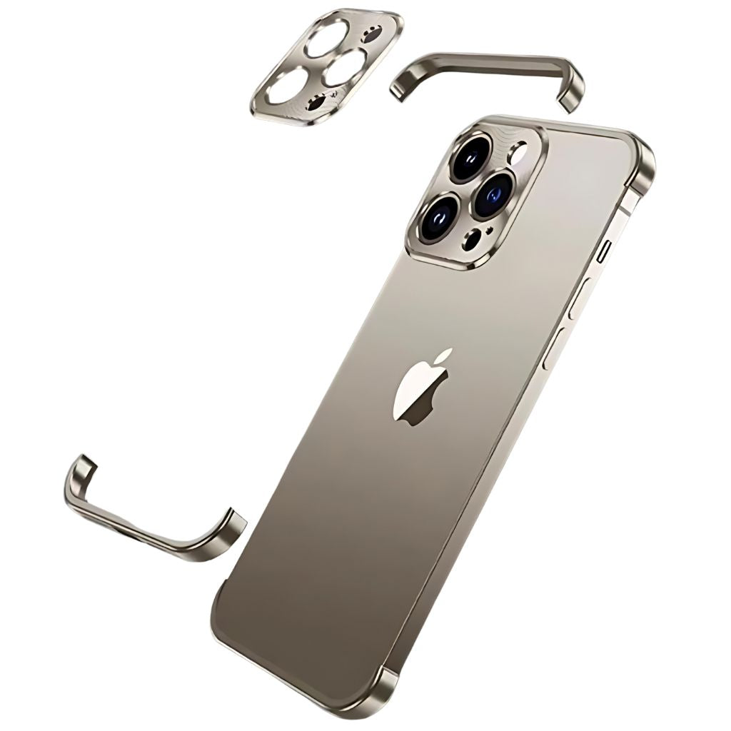 Slankt och minimalistiskt metallskydd för smartphone