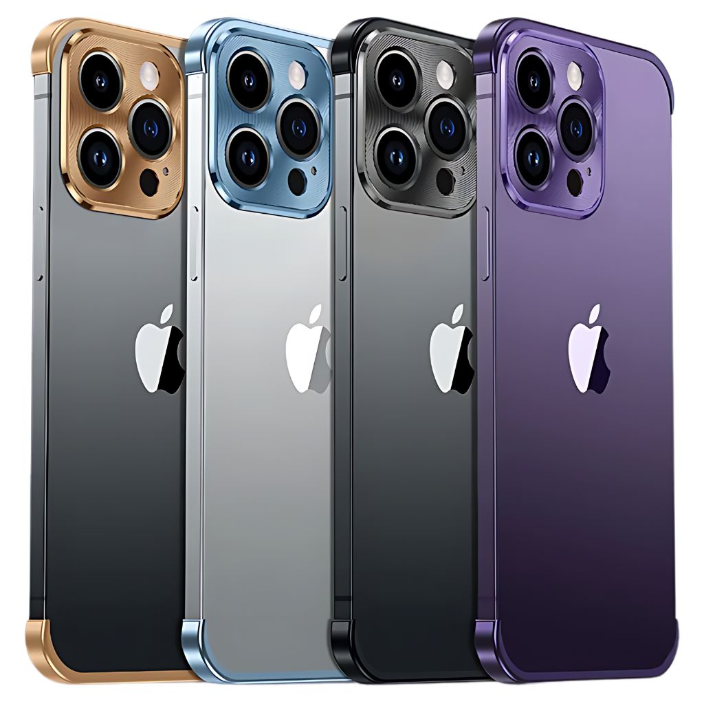 Slankt och minimalistiskt metallskydd för smartphone