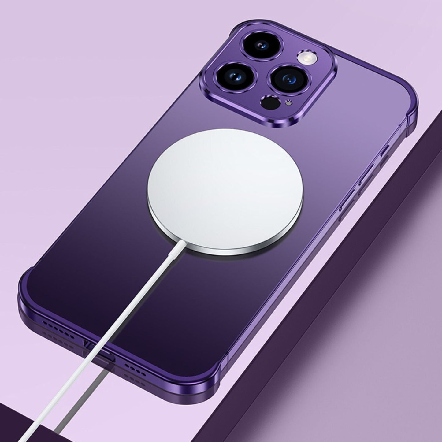 Slankt och minimalistiskt metallskydd för smartphone