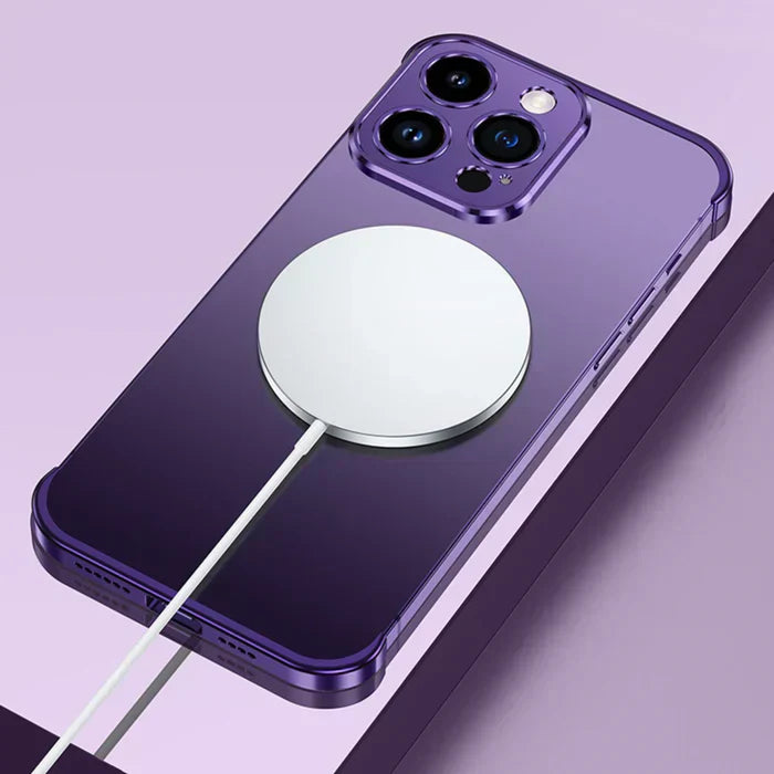 Elegant og Slank iPhone Cover med Mat Metalfinish