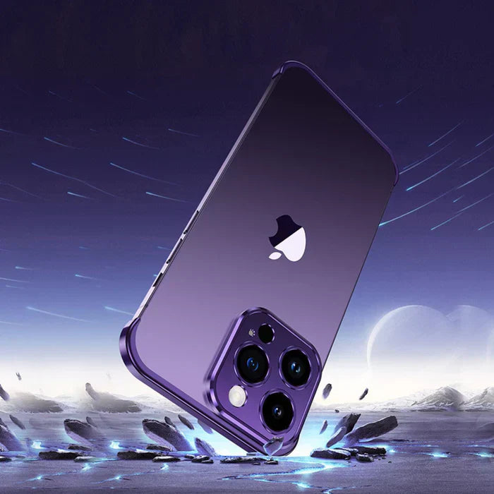Elegant og Slank iPhone Cover med Mat Metalfinish