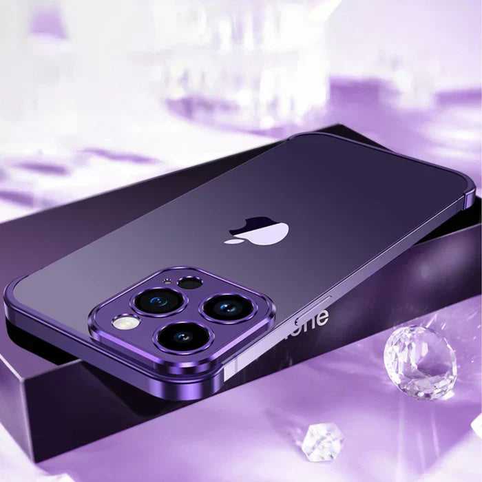 Elegant og Slank iPhone Cover med Mat Metalfinish