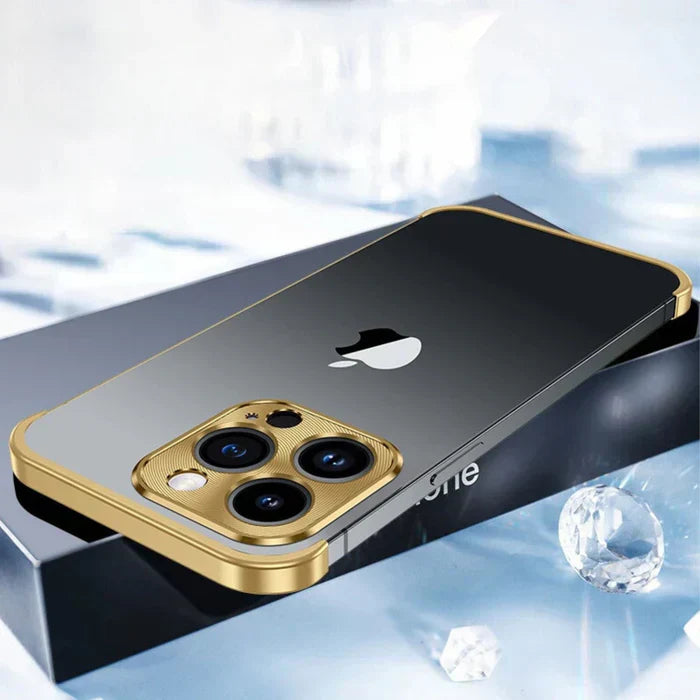 Elegant og Slank iPhone Cover med Mat Metalfinish