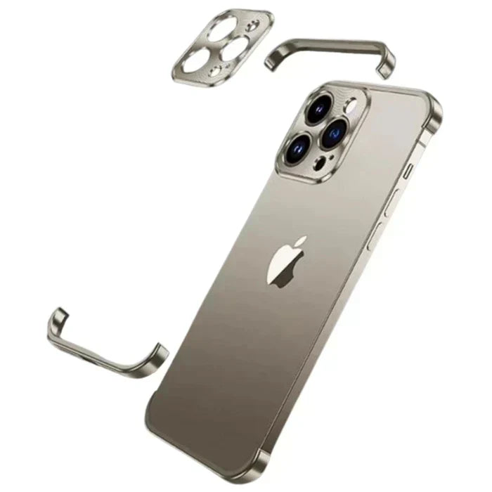 Elegant og Slank iPhone Cover med Mat Metalfinish