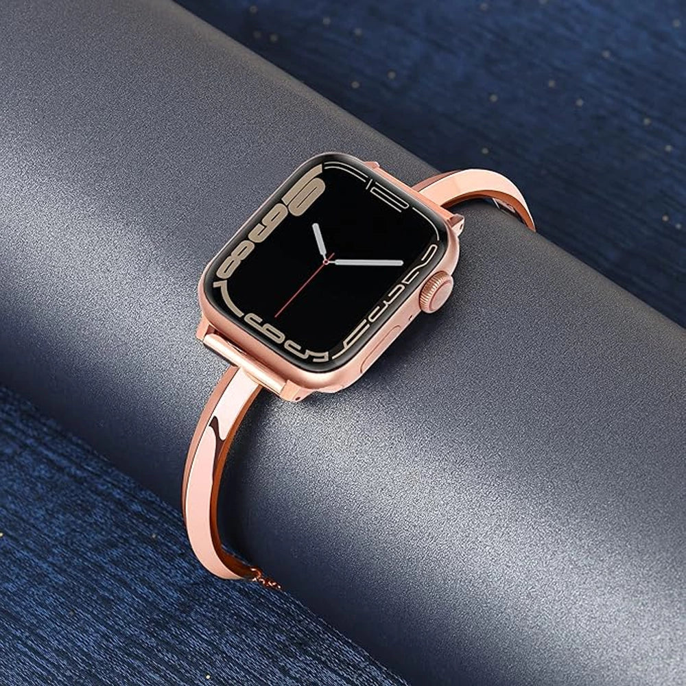 Elegante rustfrit stål armbånd til Apple Watch til daglig brug