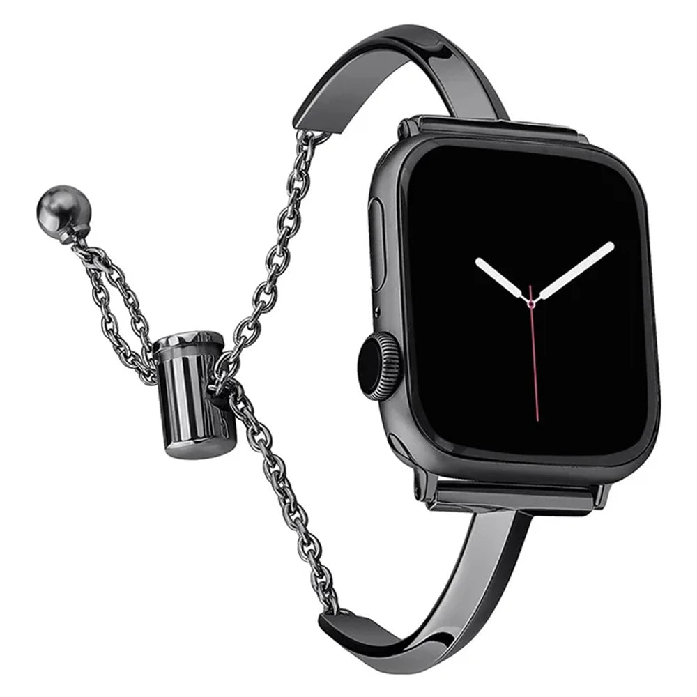 Elegante rustfrit stål armbånd til Apple Watch til daglig brug