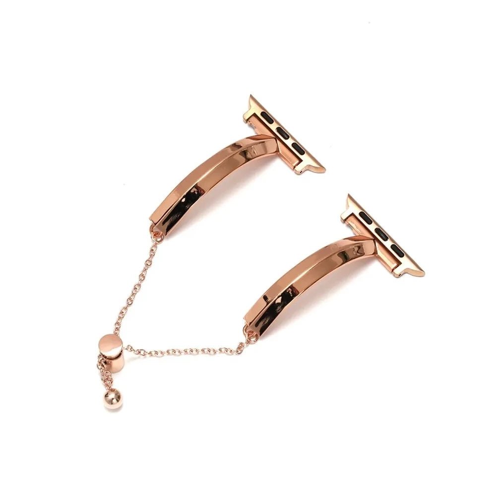 Elegante rustfrit stål armbånd til Apple Watch til daglig brug