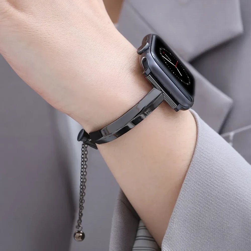 Elegante rustfrit stål armbånd til Apple Watch til daglig brug