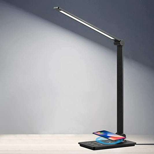 Moderne LED Skrivebordslampe med Trådløs Opladerfunktion