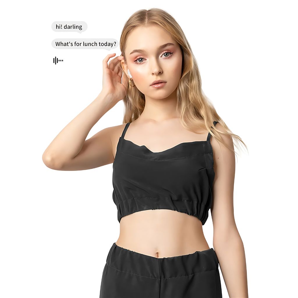 Trådløse øretelefoner med LCD-touchskærm til aktiv livsstil