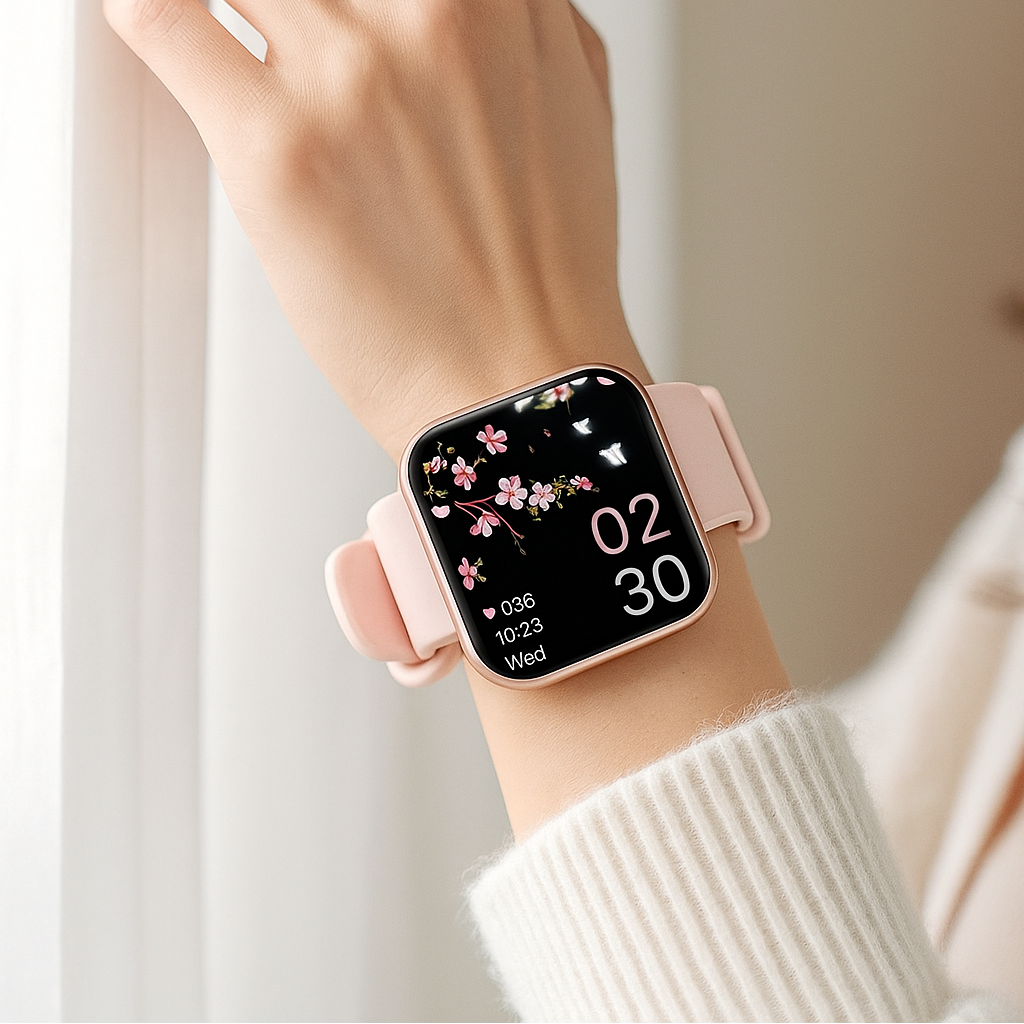 Smartwatch med AMOLED Skærm og Sundhedssporing