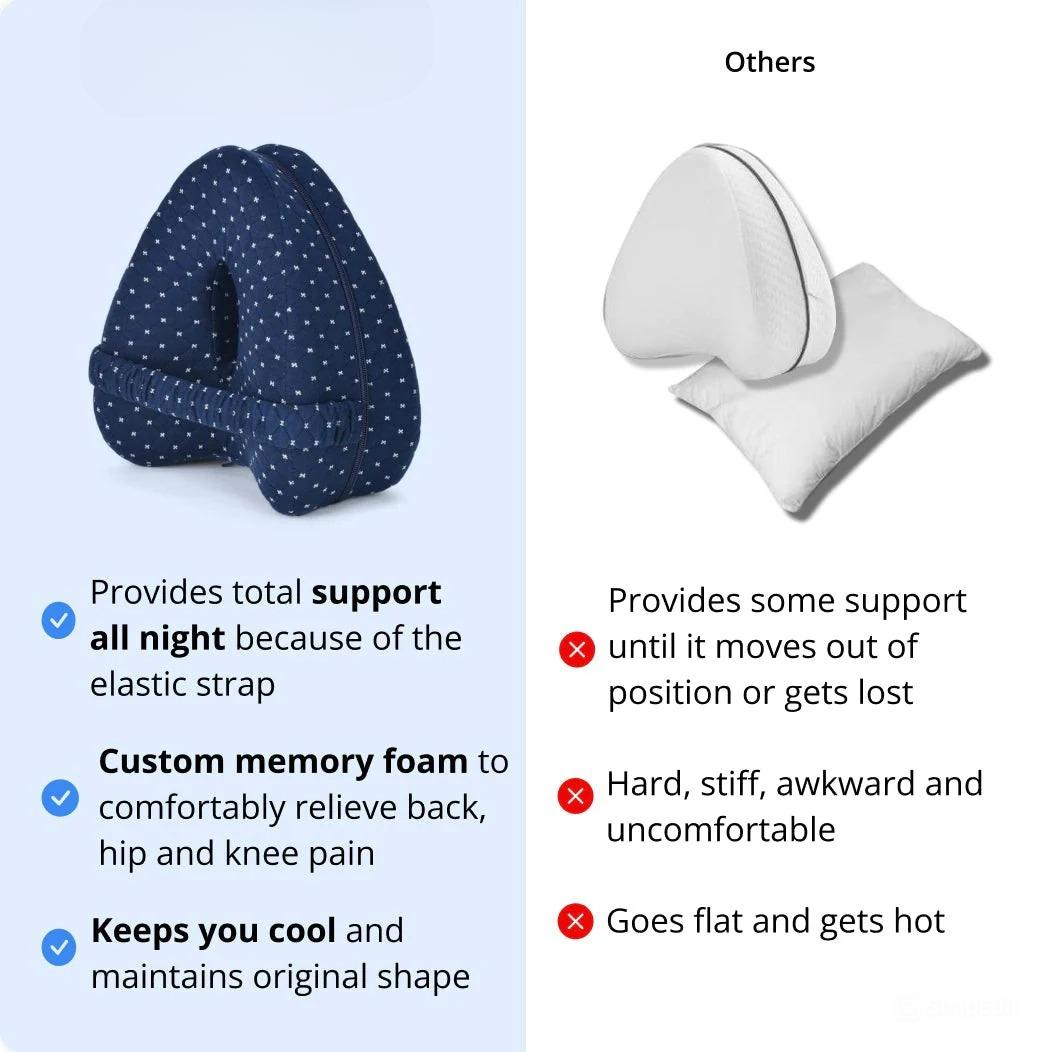 Ergonomisk Benpude i Memory Foam til Smertefri Søvn