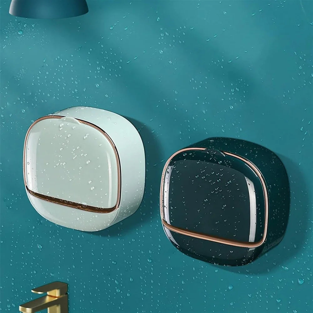 Elegant Vægmonteret Sæbeskål med Drypbakke til Lang Holdbarhed
