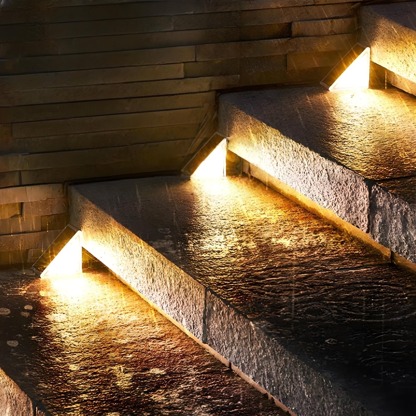 Solcelle LED-trappebelysning - Elegant udendørs design