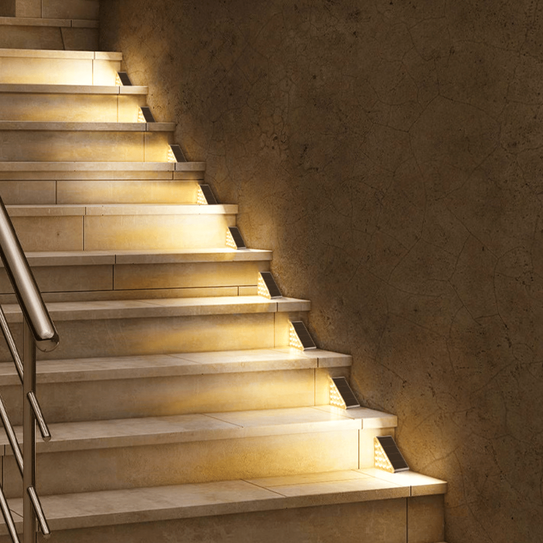 Solcelle LED-trappebelysning - Elegant udendørs design