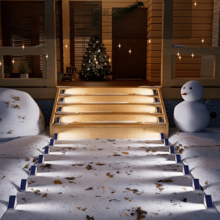 Solcelle LED-trappebelysning - Elegant udendørs design