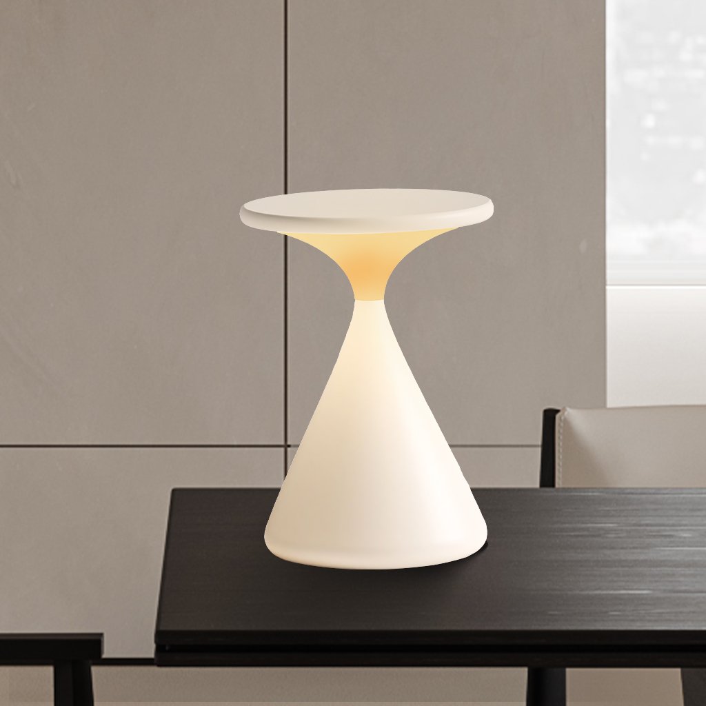 Trådløs Sandglas Lampe med Touch-Dimmer og Elegant Design