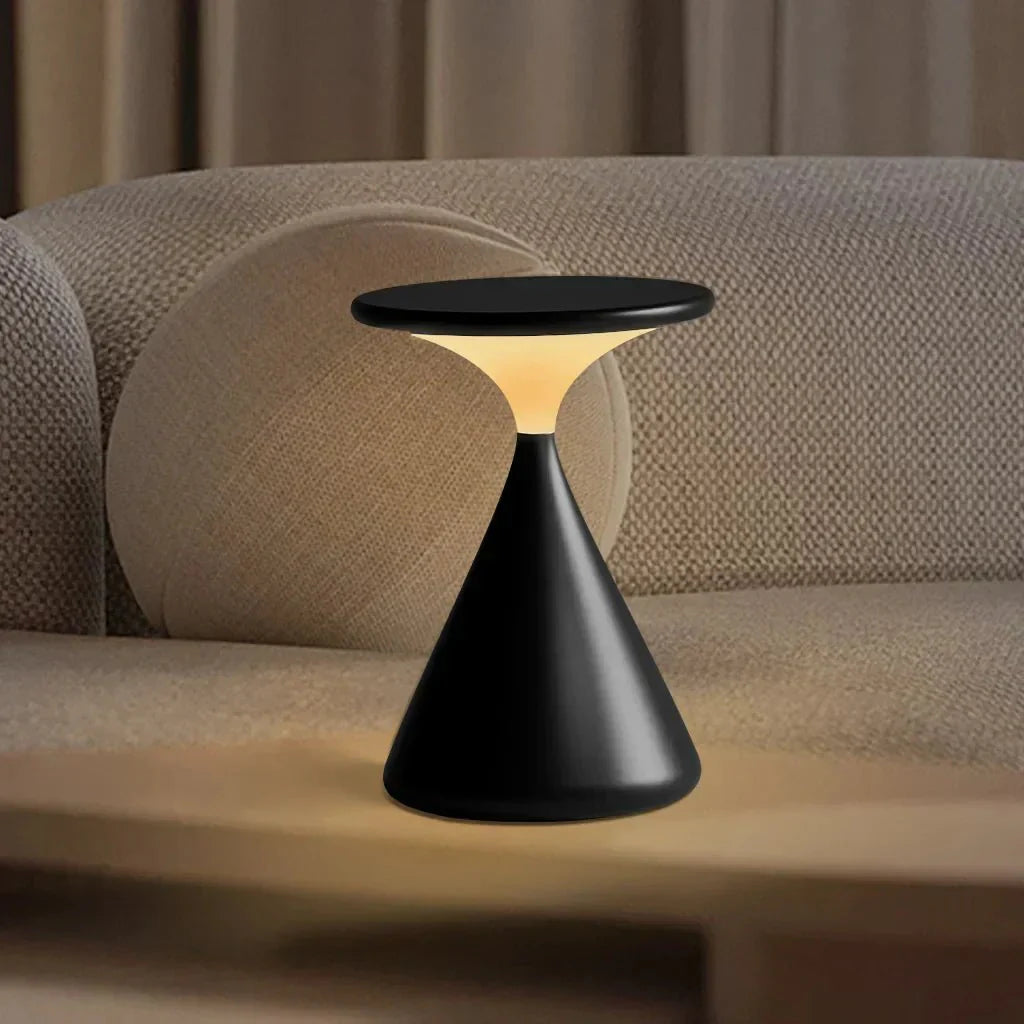 Trådløs Sandglas Lampe med Touch-Dimmer og Elegant Design