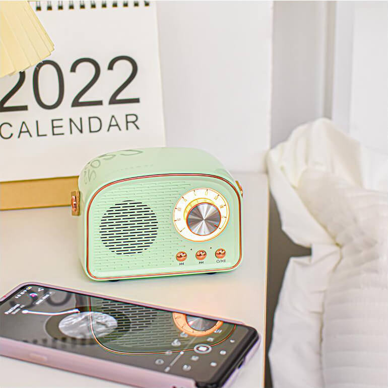 VintageLyric | Bärbar Bluetooth-högtalare med FM-radio