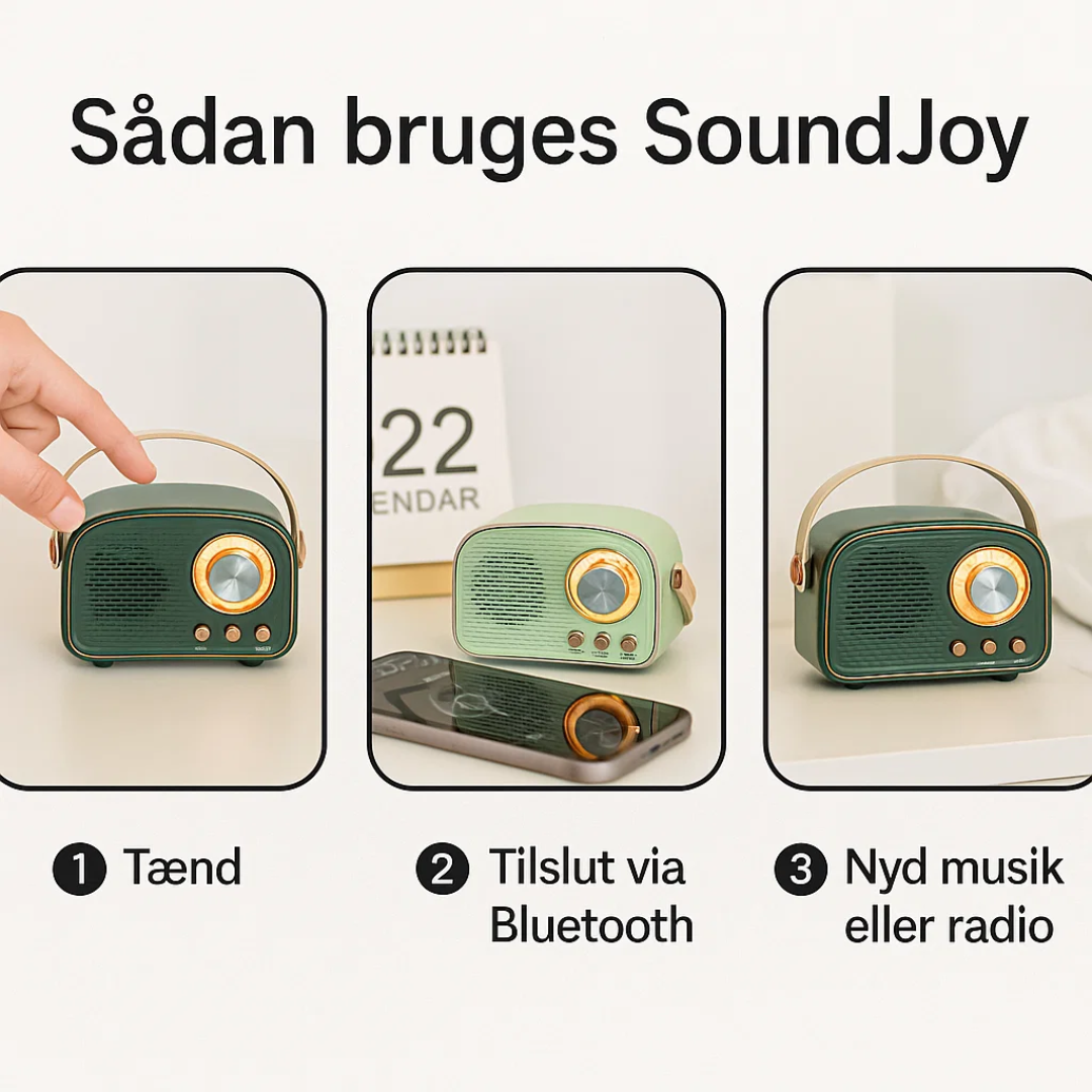 VintageLyric | Bärbar Bluetooth-högtalare med FM-radio