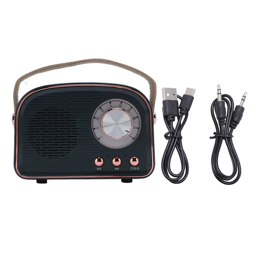 VintageLyric | Bärbar Bluetooth-högtalare med FM-radio