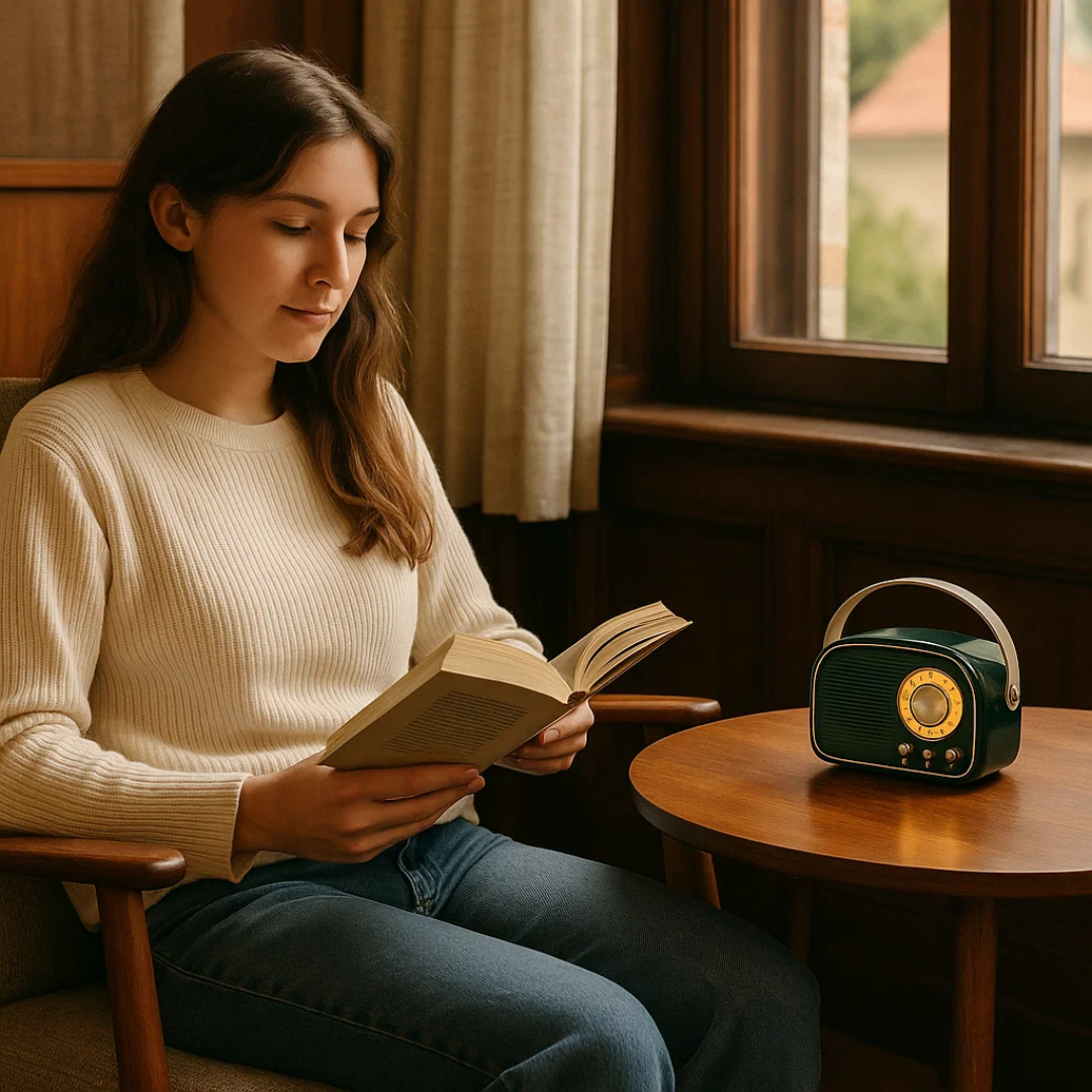 VintageLyric | Bärbar Bluetooth-högtalare med FM-radio