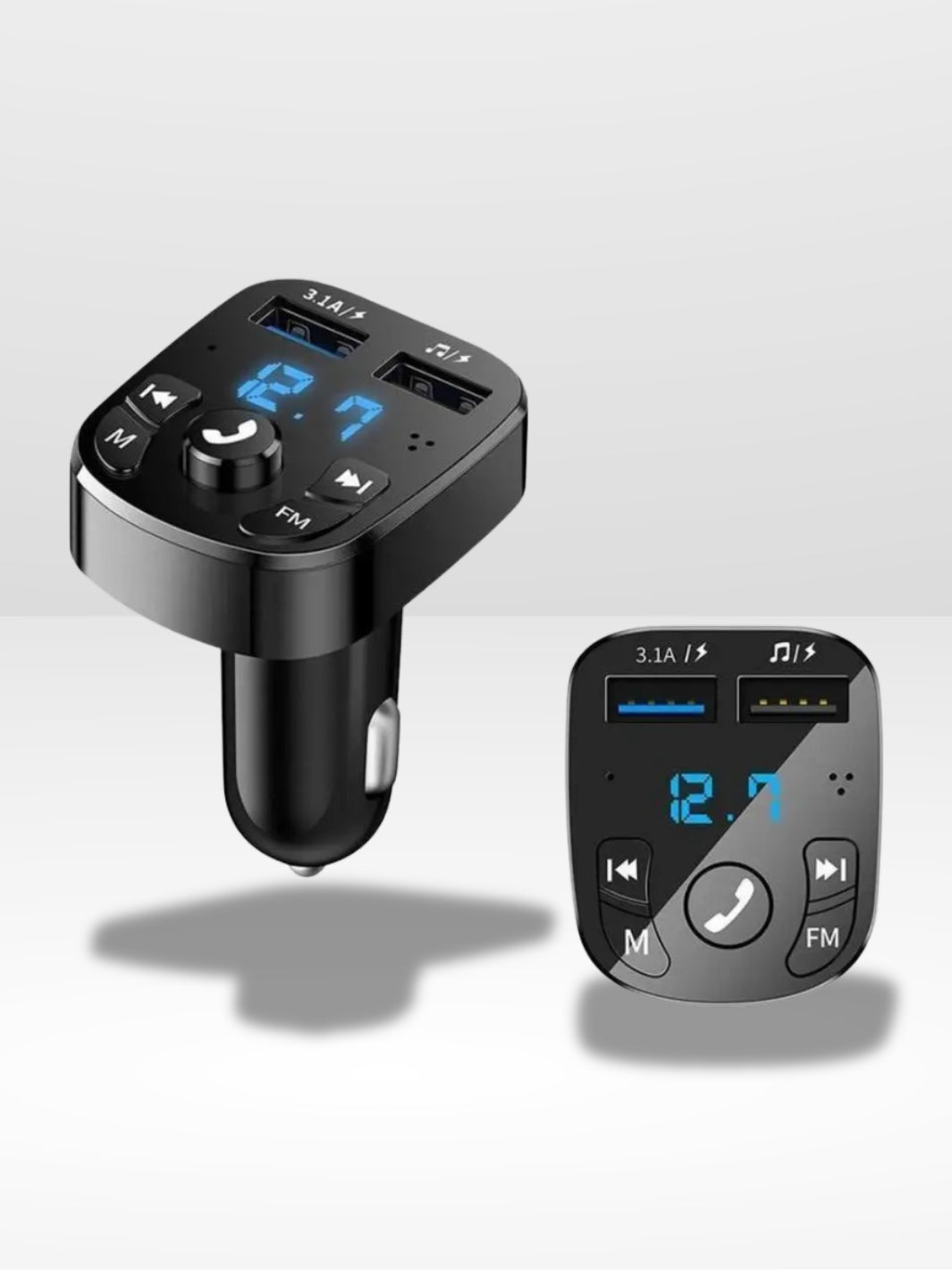 Bluetooth-biladapter för laddning och musikströmning