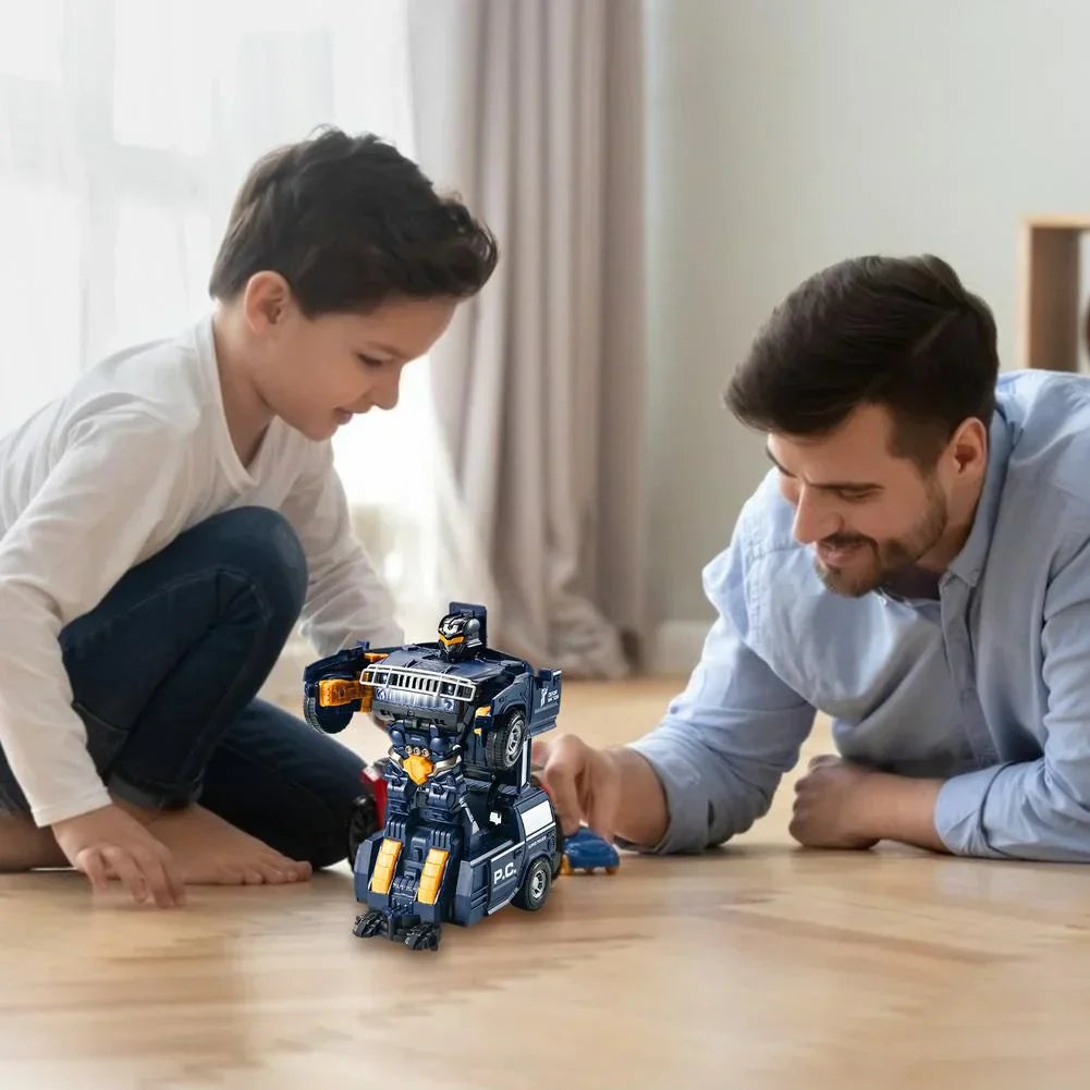 Förvandlingsbil med Robotfunktion | Polisbil & Robotlek