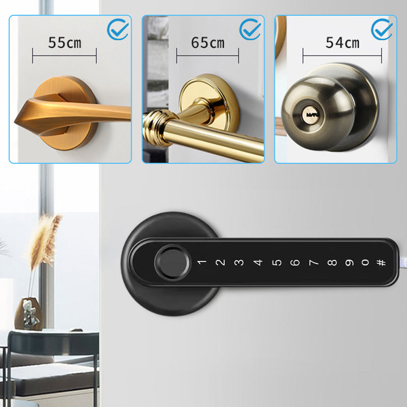Smart dörrhandtag med fingeravtryck och Bluetooth appkontroll