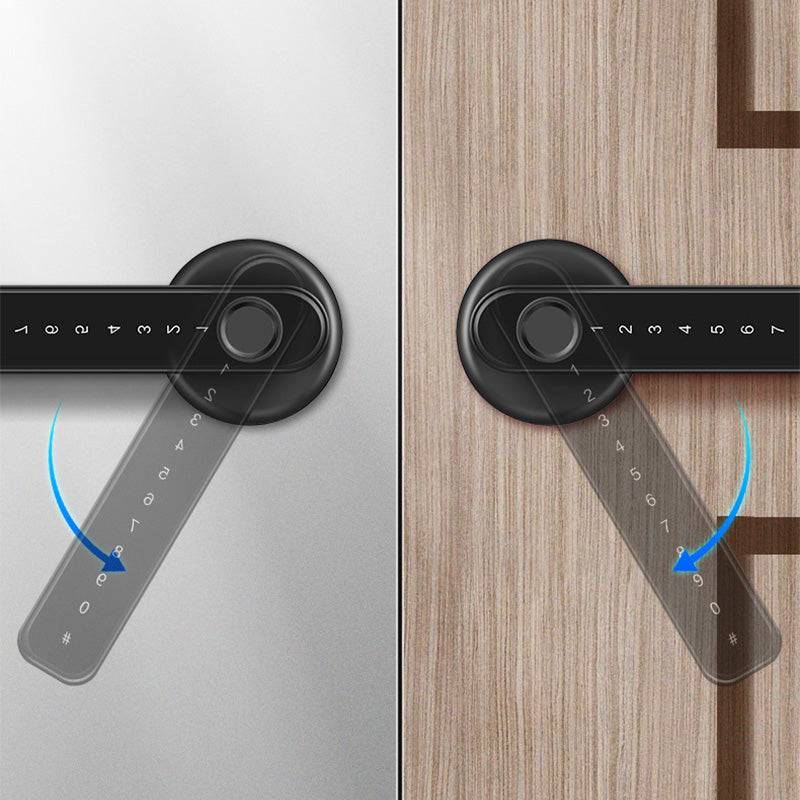 Smart dörrhandtag med fingeravtryck och Bluetooth appkontroll