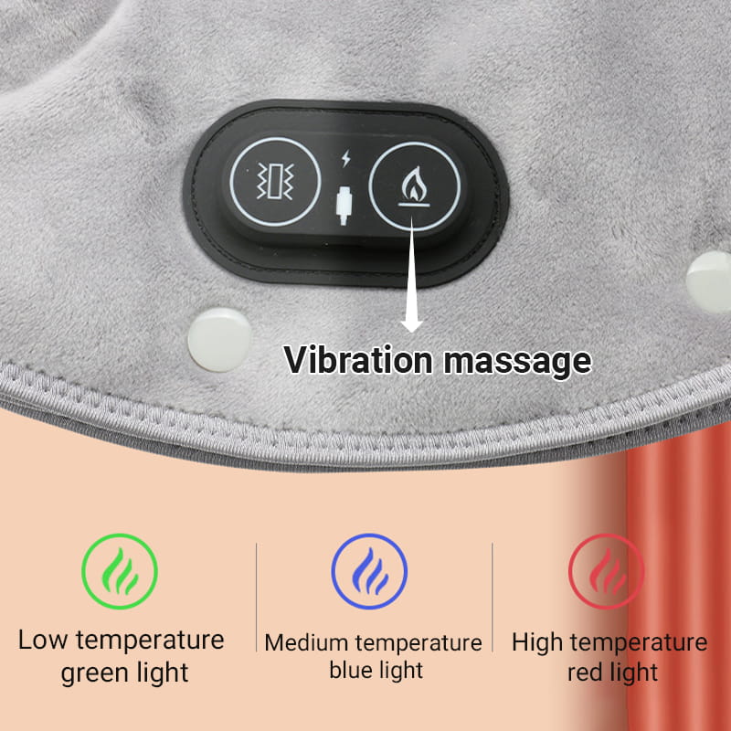 Elektrisk värmefilt för nacke och axlar med vibration